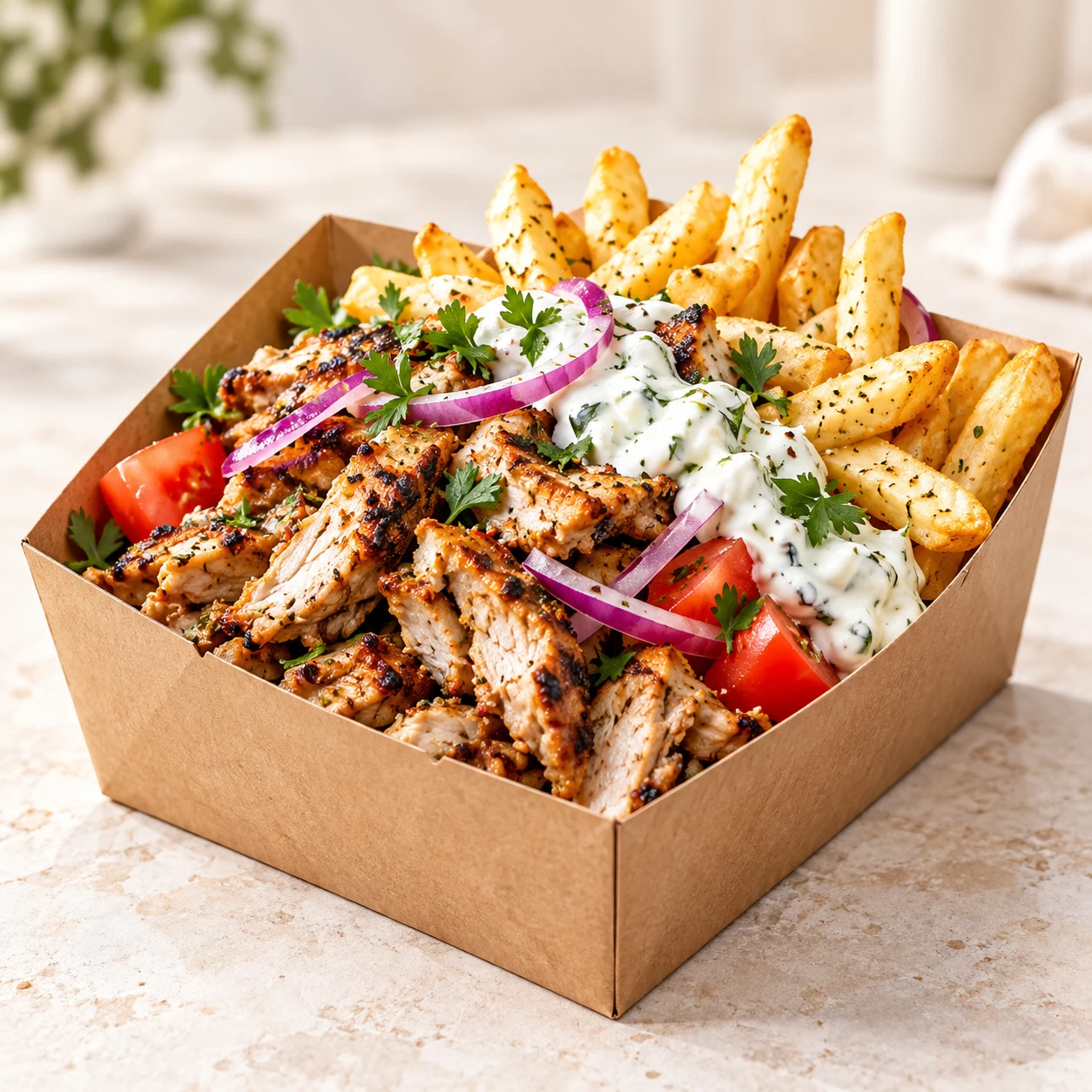Illustration of a gyros box